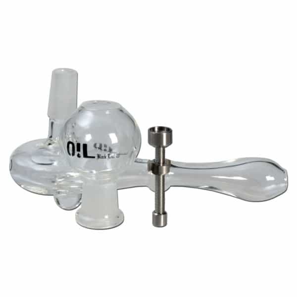 Black Leaf OIL Pipe m. Titanium kammer