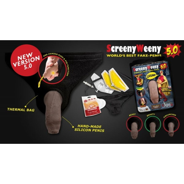 ScreenyWeeny 5.0 - Black Fake Penis