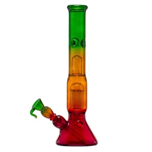 Boost Pro Glassbong Rasta Percolator - 37cm