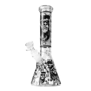 Glow In The Dark Gorilla Glassbong - 25cm