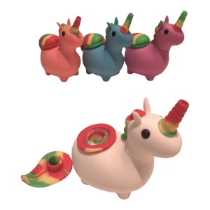 Unicorn Silikonbong - 12cm