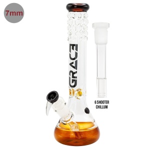 Grace Glass Amber Pearl Glassbong - 40cm