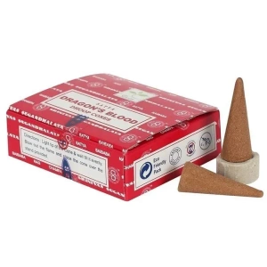 Satya Dragon's Blood Dhoop Cone Røkelse - 12 stk