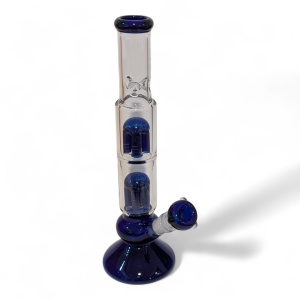 Double Percolator Ice Beaker Glassbong - 33cm