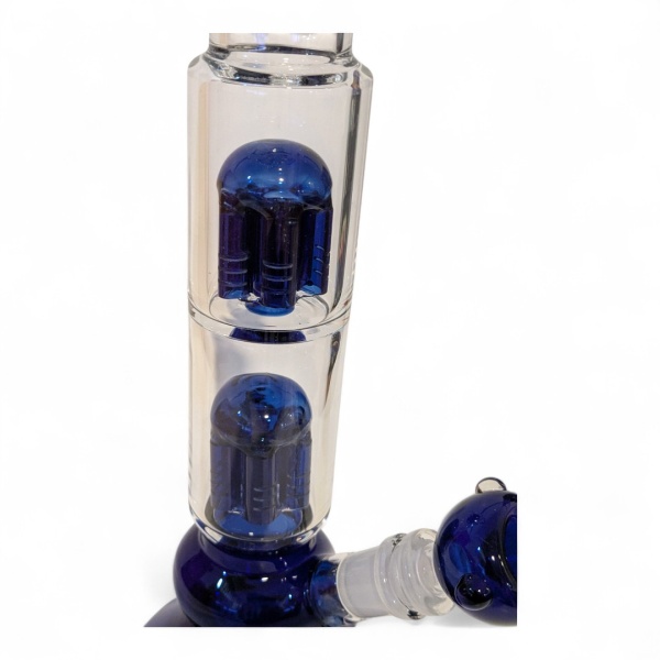 Double Percolator Ice Beaker Glassbong - 33cm - Bilde 2