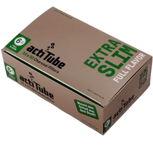 Kartong - actiTube XTRASLIM Active Coal Filter - 10x50 stk