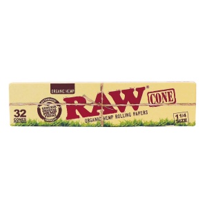 RAW ORGANIC 1 1/4" Cones - 32 stk