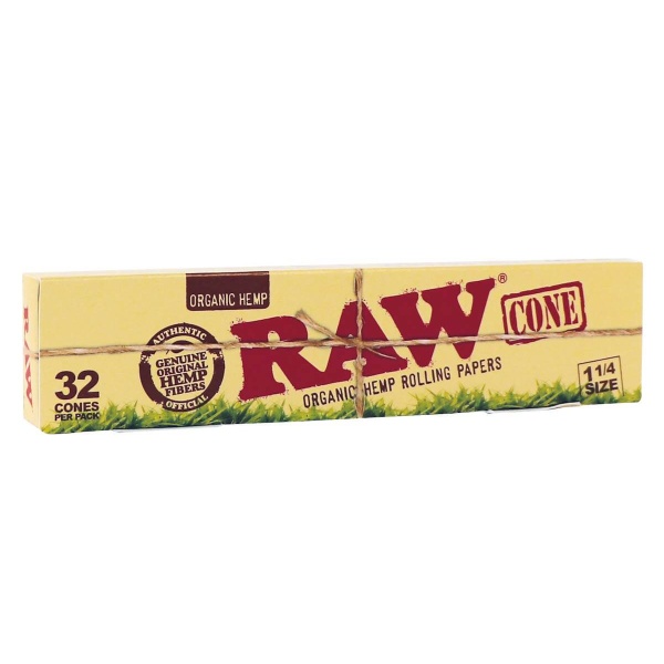 RAW ORGANIC 1 1/4" Cones - 32 stk - Bilde 2