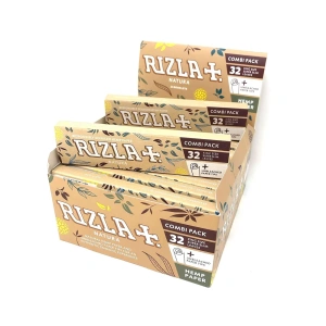 Kartong - Rizla NATURAL King Size Slim + Tips