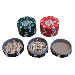 Pokerchip Metallgrinder 3-deler
