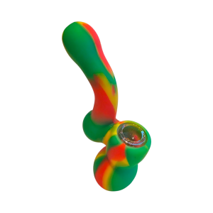 Bubbler Silikonpipe m. Glassbrønn - 13cm