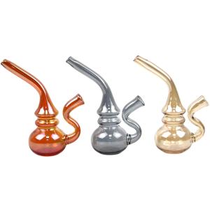 Calabash Electroplated Glasspipe - 11cm