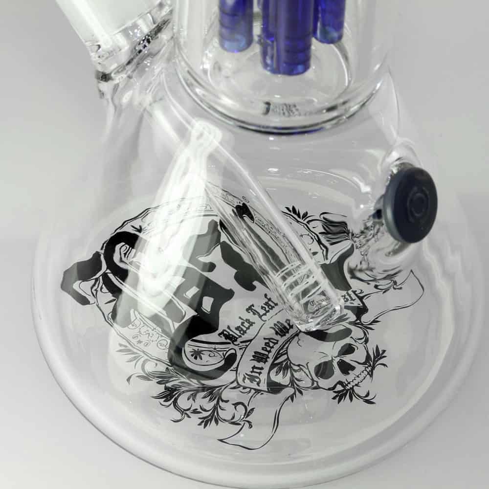 Black Leaf Beaker Percolator Glassbong – 45cm – bilde 3