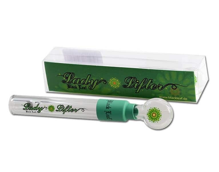 Black Leaf Lady Lifter Glasspipe / Vaporizer