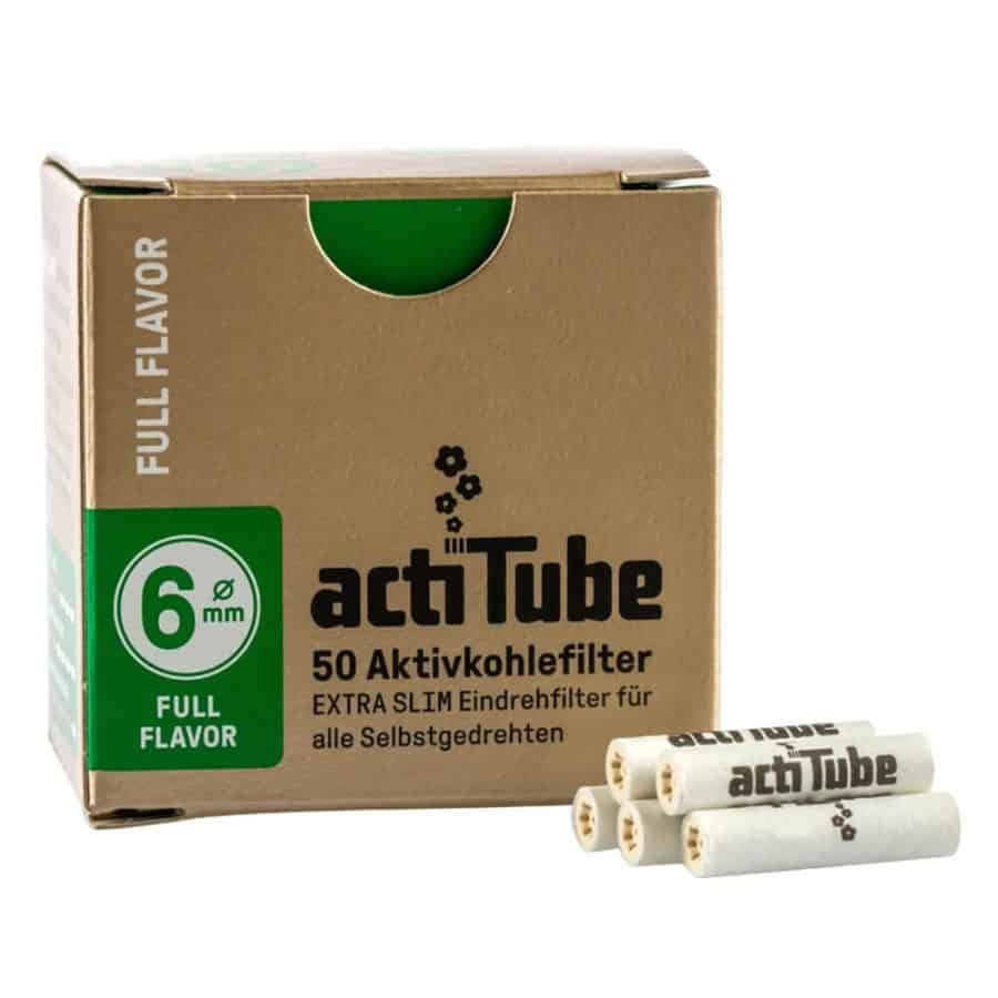 Kartong – actiTube XTRASLIM Active Coal Filter 6MM – 10×50 stk – bilde 2