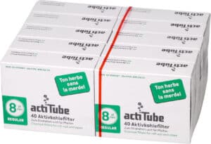 Kartong – actiTube Active Coal Filter 8MM – 10×40 stk