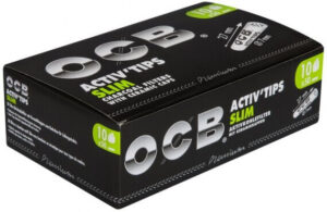 Kartong – OCB BLACK Active Tips Slim 7mm