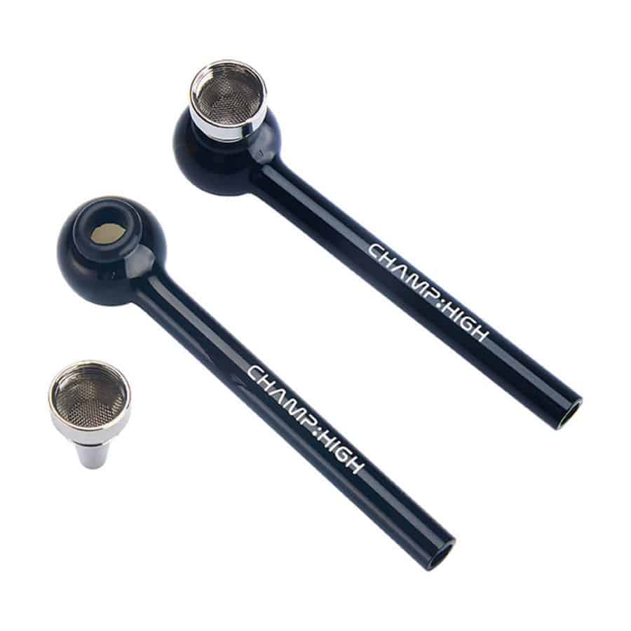 Cool Black Glasspipe – 12cm