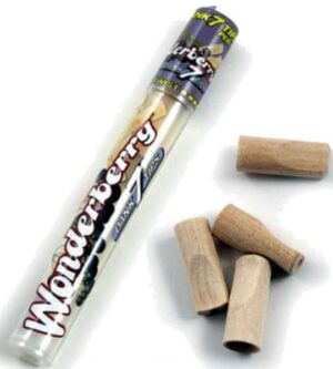 Cyclones Xtra Tips Wonderberry med fire ferdige filtertips i tubeemballasje