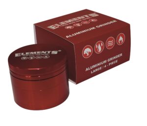 Elements RED Metallgrinder 4-deler