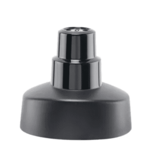 Flowermate STYLO vannpipe-adapter i svart, med bred base og toppfeste for SG14/SG19-slip