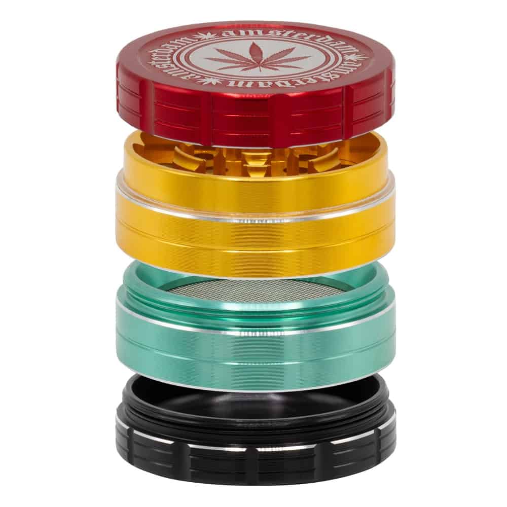 Grace Glass Metallgrinder Rasta – 4-deler – bilde 2