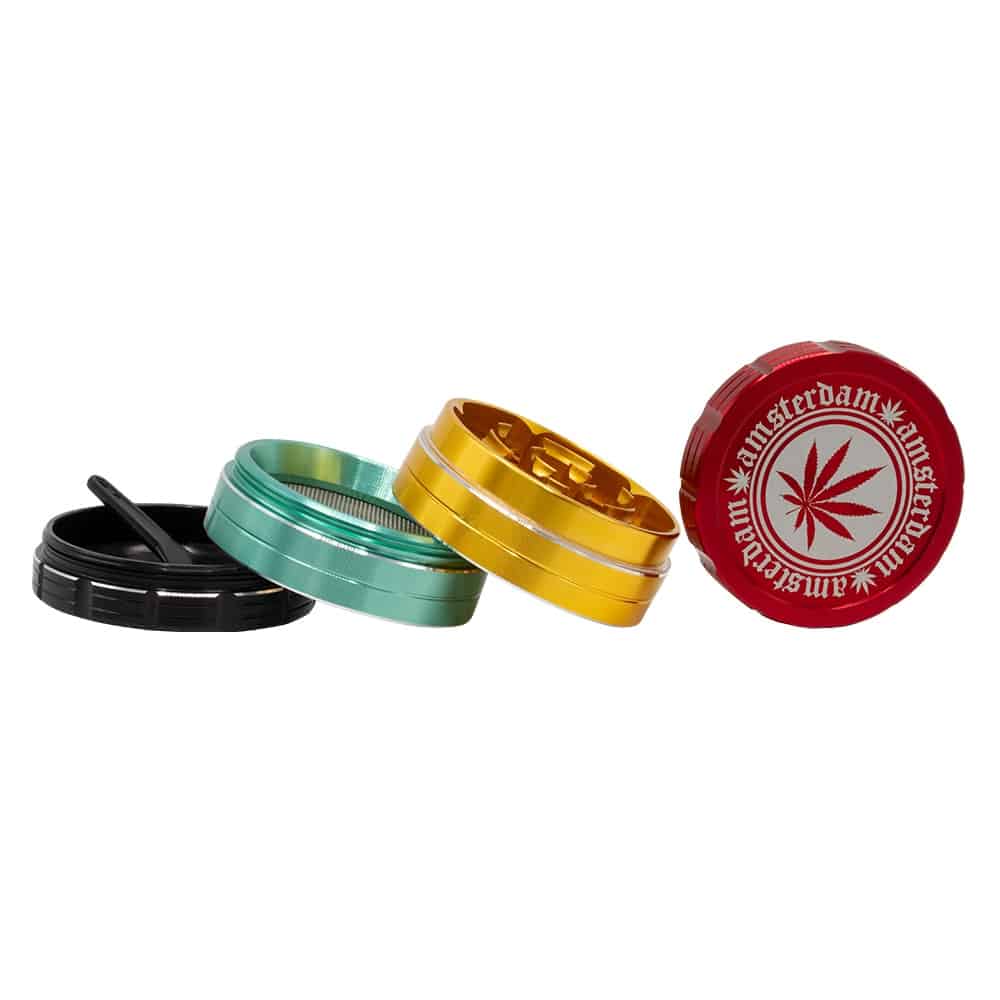 Grace Glass Metallgrinder Rasta – 4-deler – bilde 4