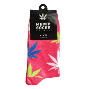 Hemp Socks Pink Long – 40cm