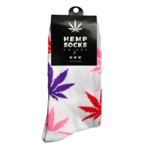 Hemp Socks White Long – 40cm