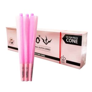 Jumbo Pink King Size Cones – 34 stk.