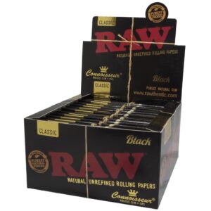 Kartong – RAW BLACK Connoisseur King Size Slim + Tips