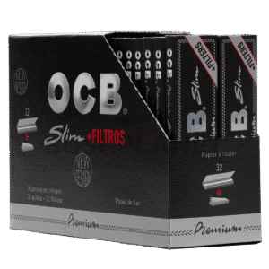 Kartong – OCB BLACK King Size Slim + Tips