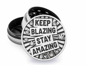 Keep Blazing Stay Amazing Large Metallgrinder 4-deler