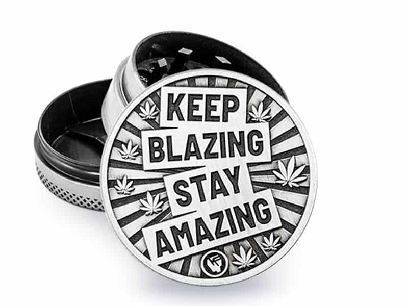 Keep Blazing Stay Amazing Large Metallgrinder 4-deler