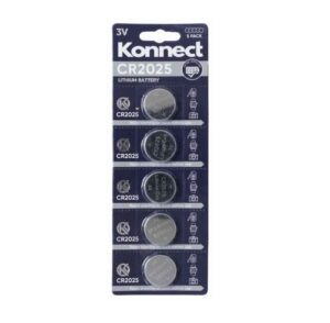 Konnect CR2025 Batterier – 5 stk.