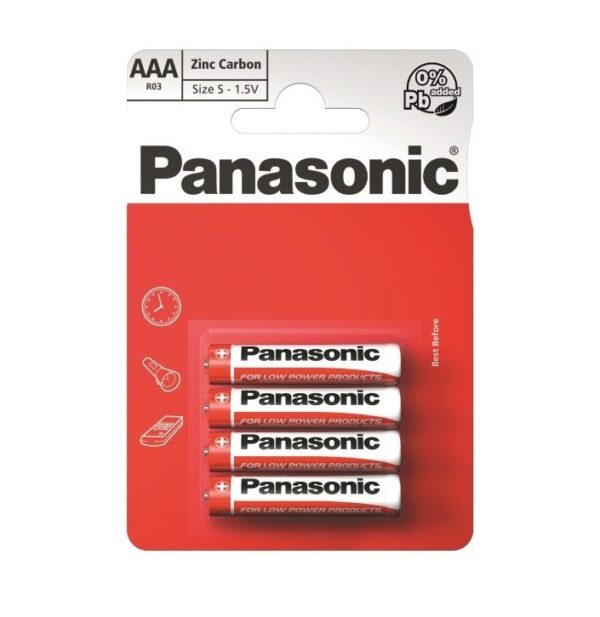 Panasonic AAA Batterier – 4 stk.
