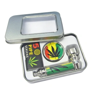 Gavesett - Rasta Metallpipe og Grinder