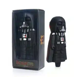 Darth Vader Silikonpipe m. Glassbrønn – 10cm