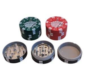 Pokerchip Metallgrinder 3-deler