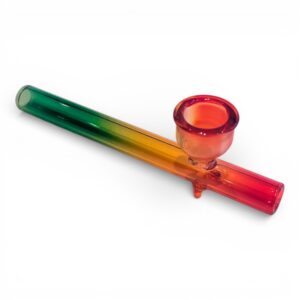 Rasta Shotgun Glasspipe – 10 cm