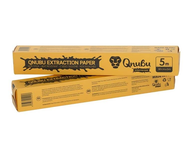 Qnubu Parchmenter Extraction Paper i oransje eske med 5 m og 30 cm x 5 m-merke