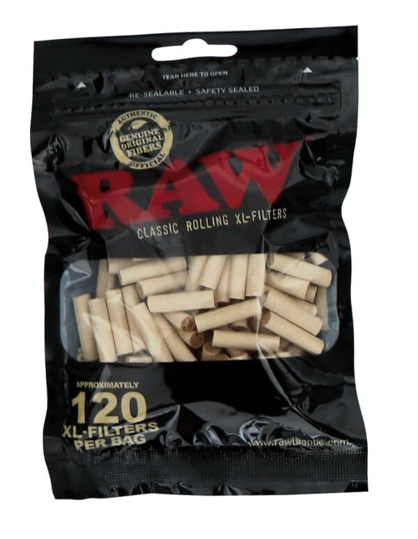 RAW BLACK XL-Filters 6x20mm – 120 stk