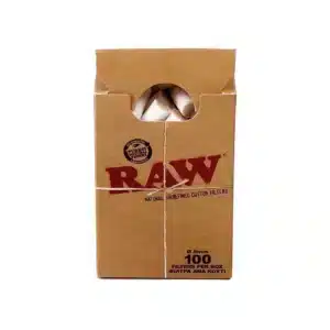 RAW Cotton Filters 8mm Regular – 100 stk