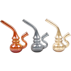 Calabash Electroplated Glasspipe – 11cm