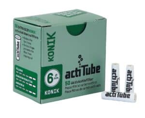 actiTube KONIK Extra Slim Active Coal Filter – 50 stk.