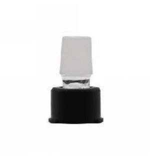VENTY Vaporizer vannpipe-adapter med SG19-slip, vist i svart og grått