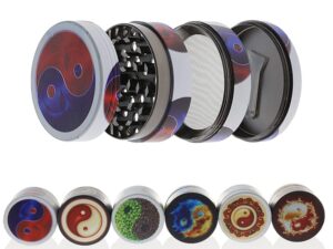 Yin Yang Metallgrinder 4-deler