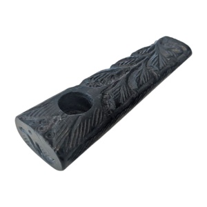 Carved Ebonywood Trepipe - 9cm