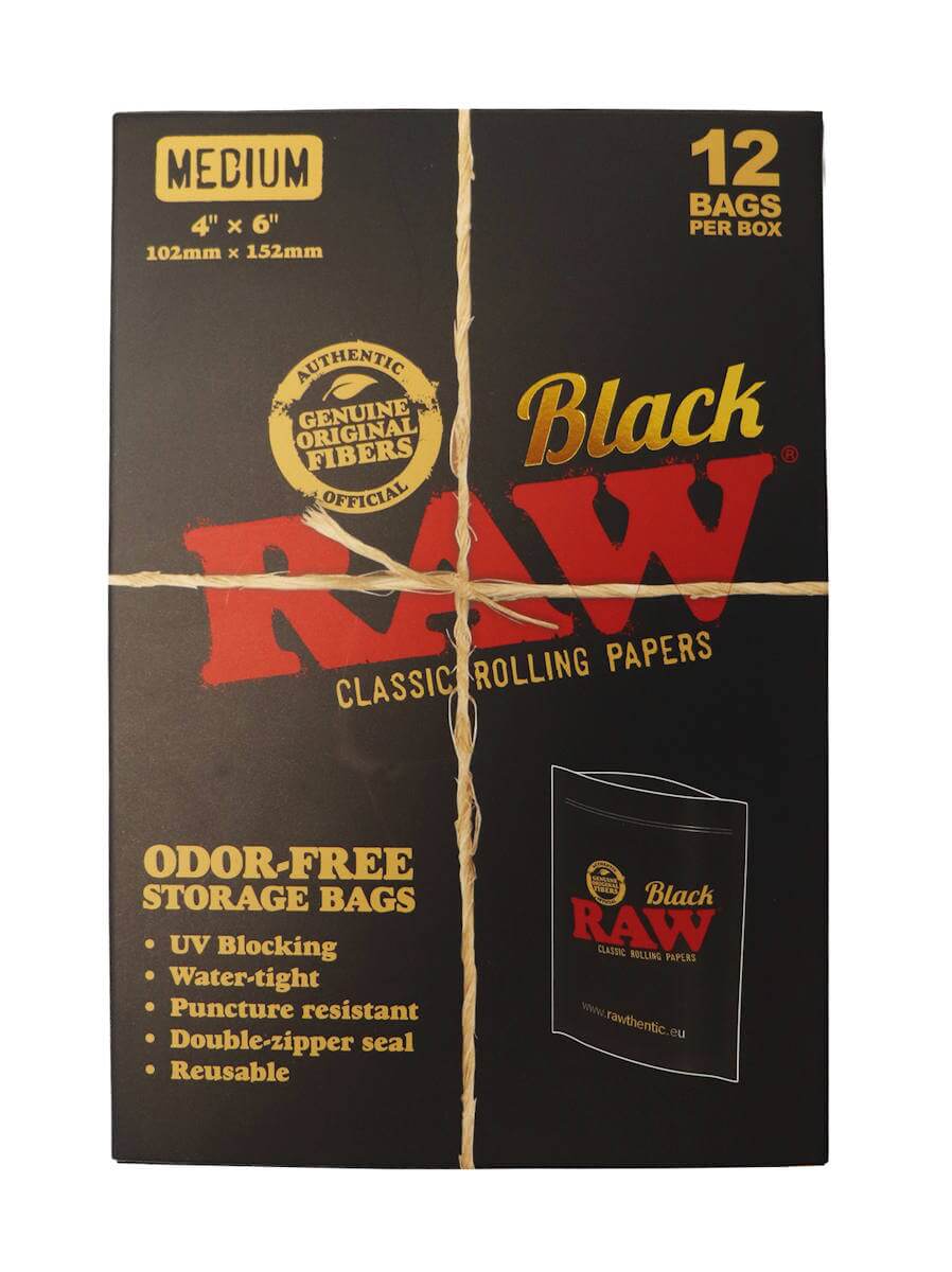 RAW Sack Smellproof Bag Medium – 12 stk - Bilde 2